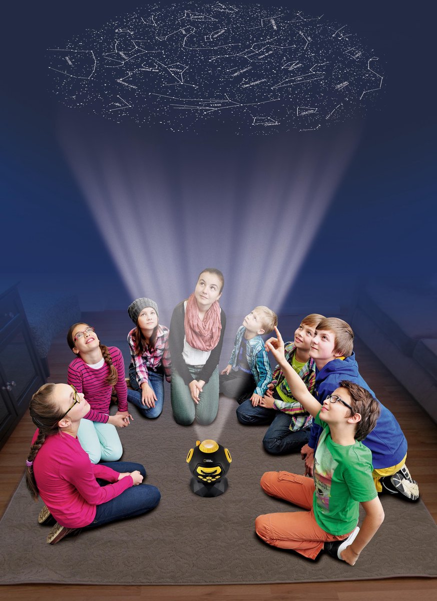 National Geographic astro planetarium junior 16 cm/geel - Zwart