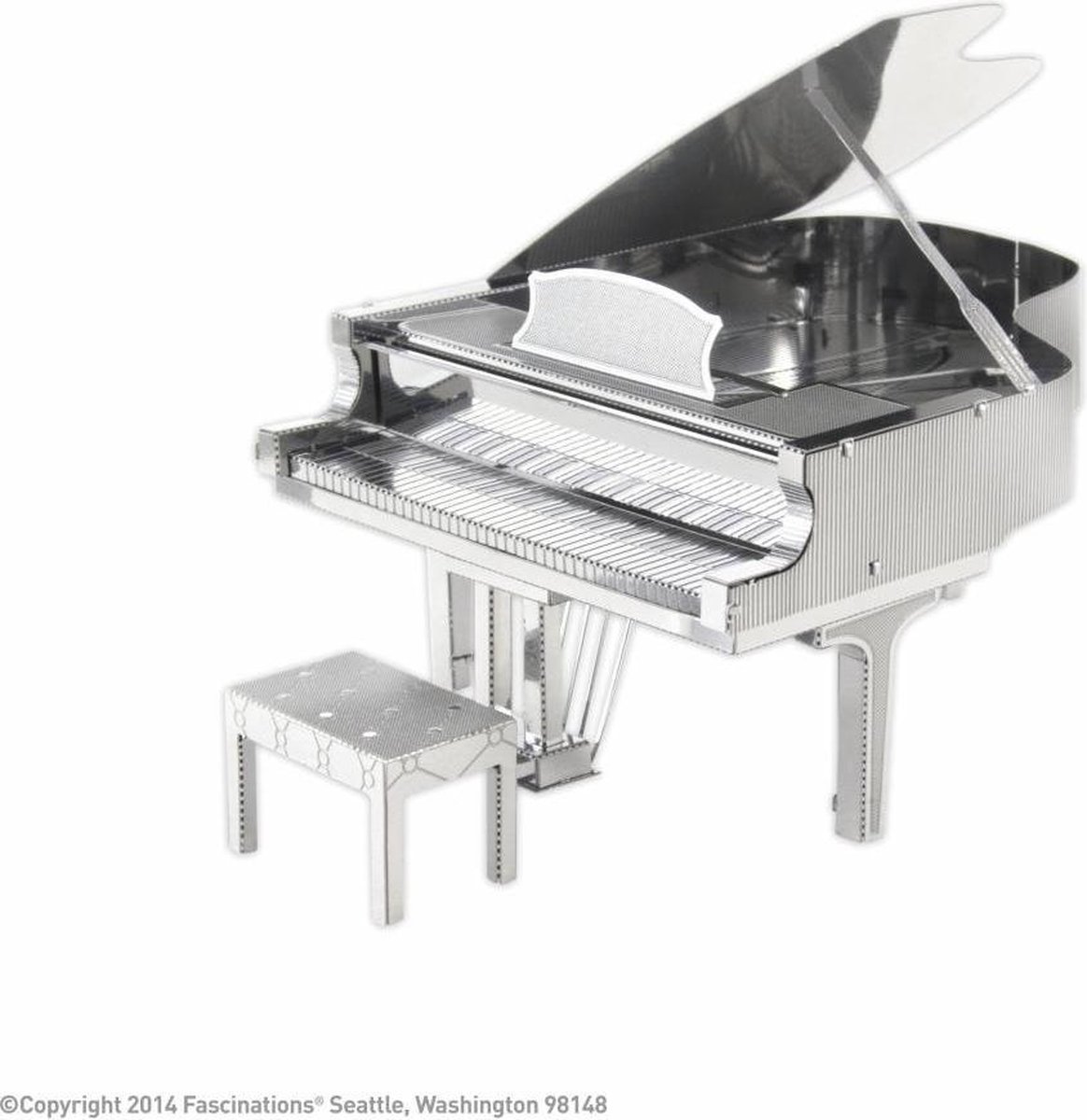 Metal Earth Grand Piano modelbouwset - Silver