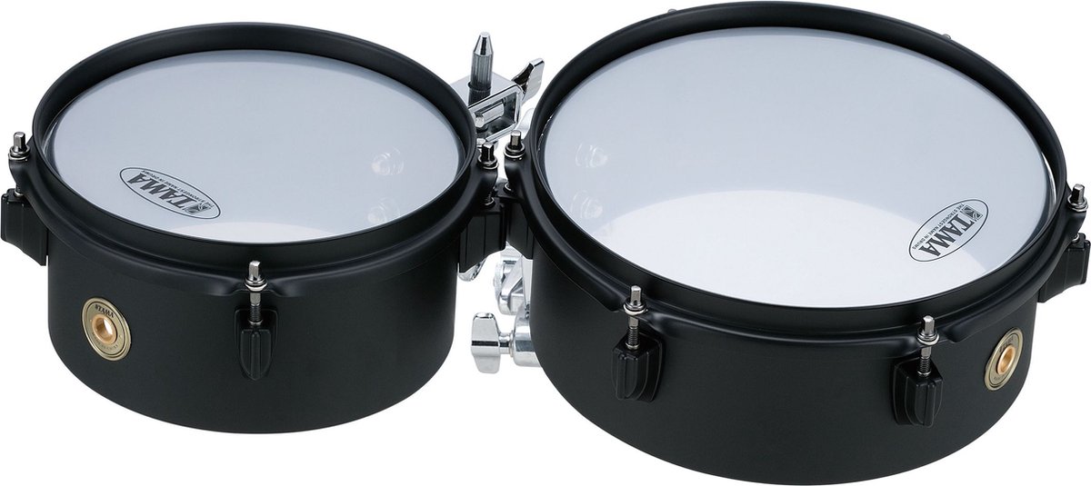 TAMA MT810STBK Metalworks Effect Series 8 x 4 + 10 x 4 inch Mini-Tymp