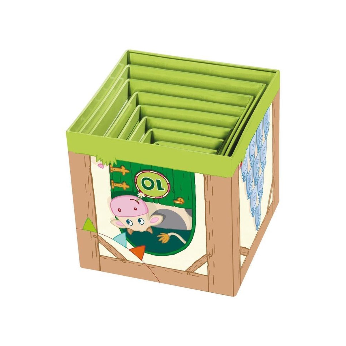 HABA stapelblokken op de boerderij 10 blokken