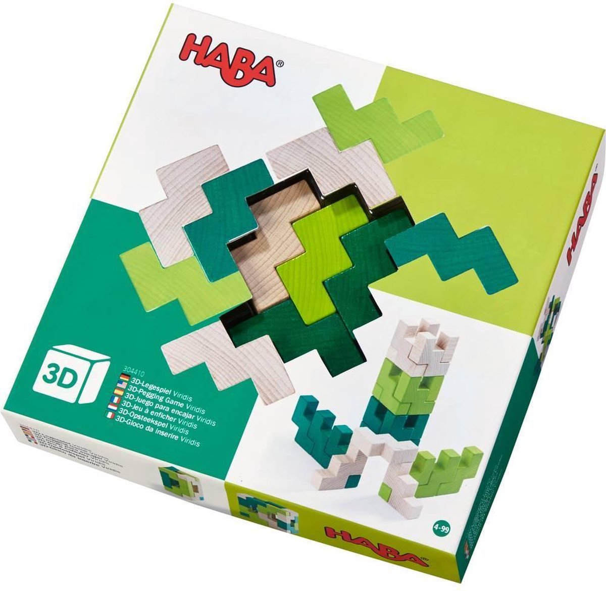 HABA Viridis 3D compositiespel 21 delig - Groen