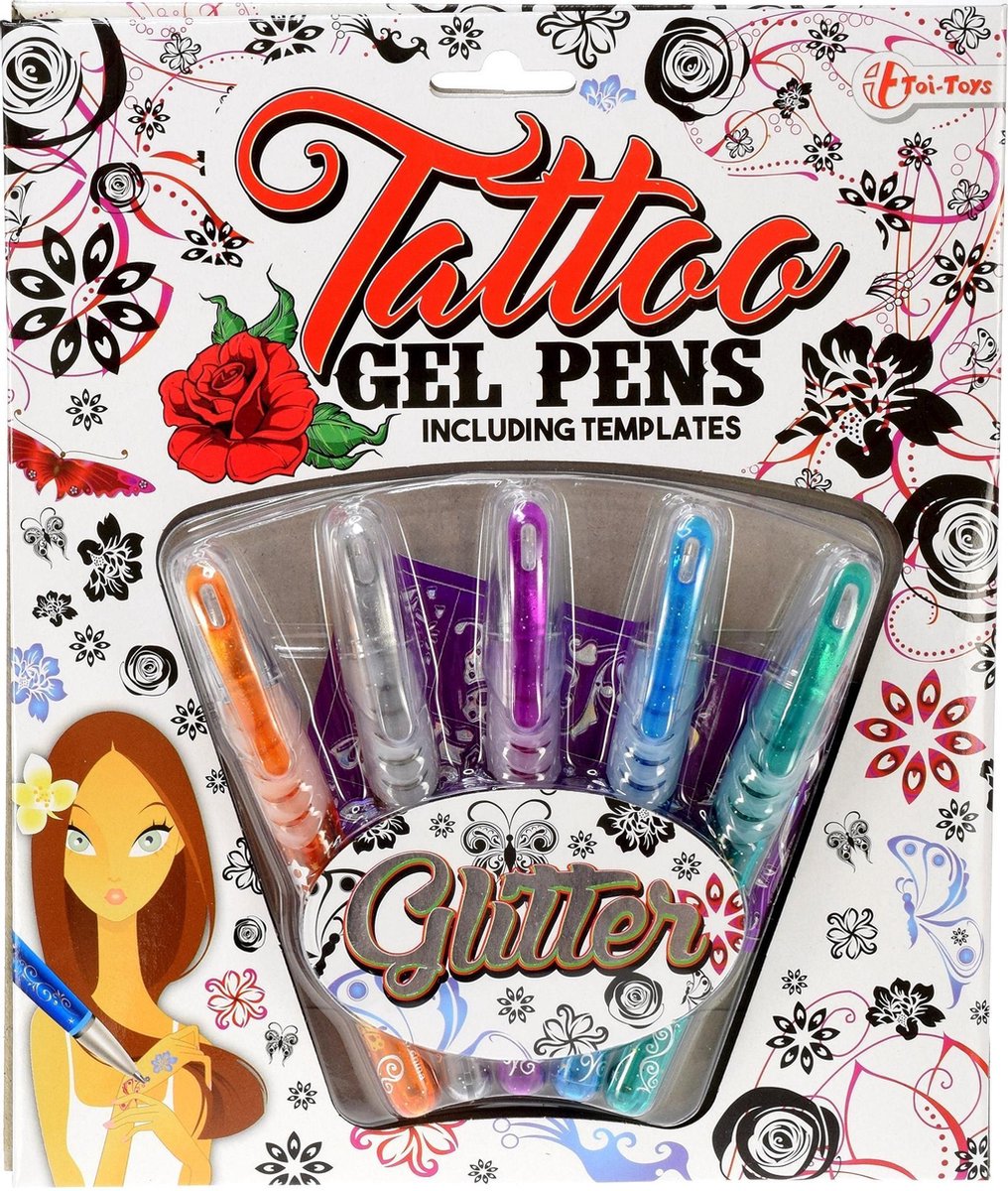 Toi-Toys Toi Toys tattoo gelpennen 5 delig