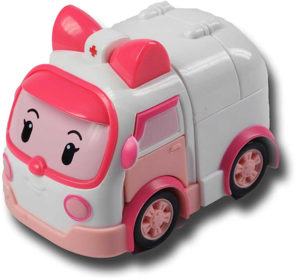 Silverlit Robocar Poli transformerende robot Amber 10 cm - Roze