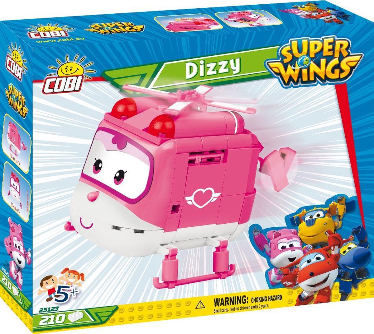 Cobi Super Wings bouwpakket Dizzy/wit 210 delig (25123) - Roze