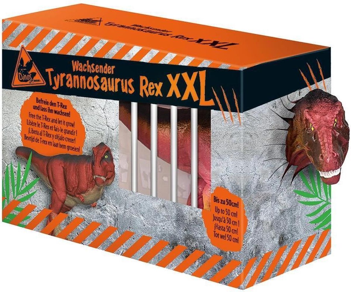 Moses groeiende dinosaurus T Rex XXL 50 cm - Rood