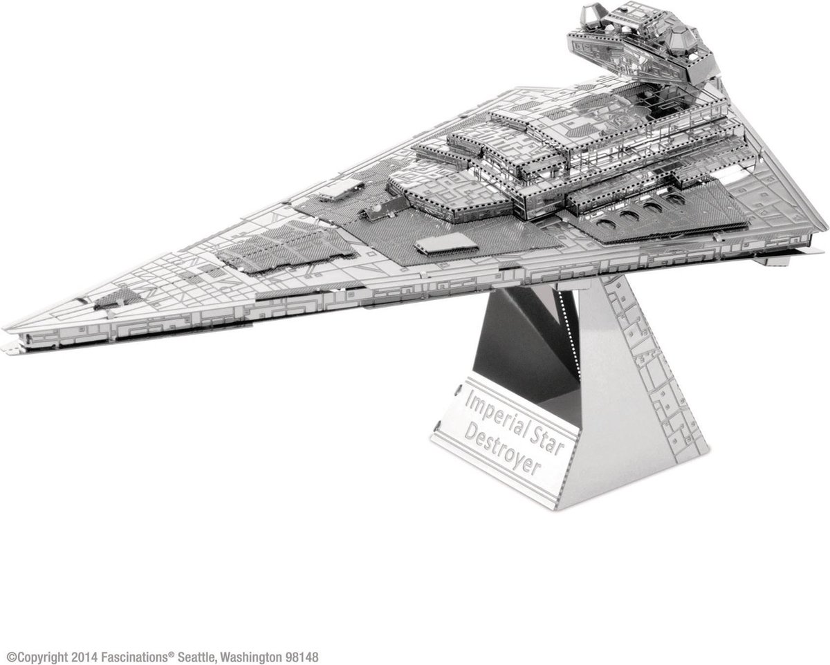 Metal Earth Star Wars Imperial Star Destroyer modelbouwset - Silver