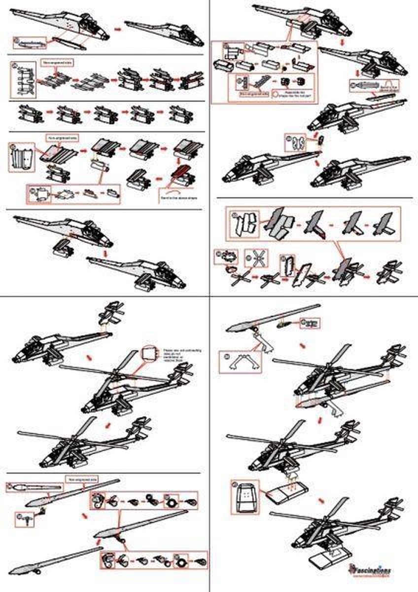 Metal Earth AH 64 Apache modelbouwset