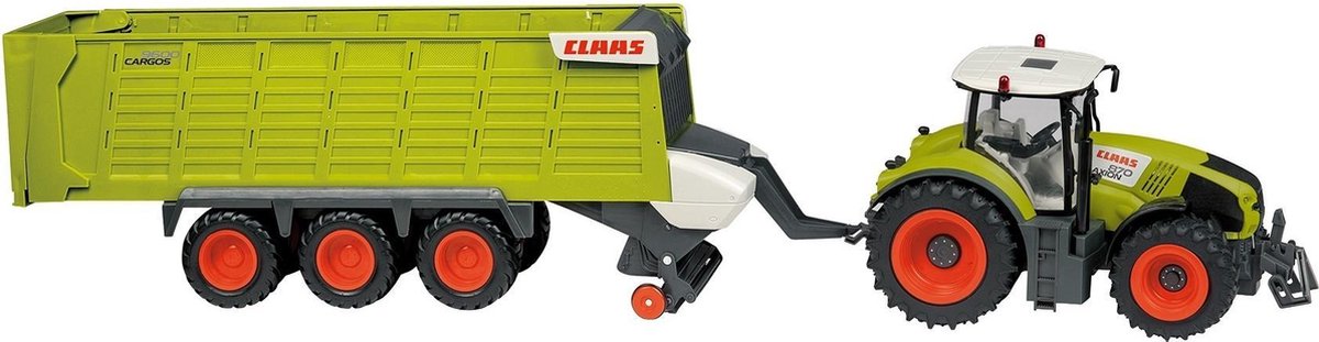CLAAS Happy People RC Axion 870 + Cargos 9600 1:16 - Groen