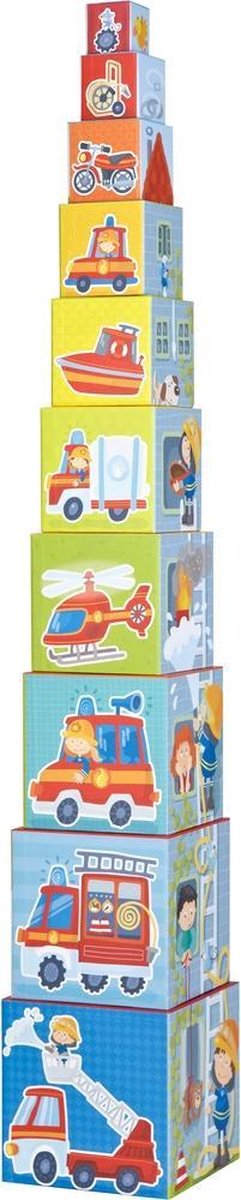 HABA stapelblokken brandweer 10 stuks