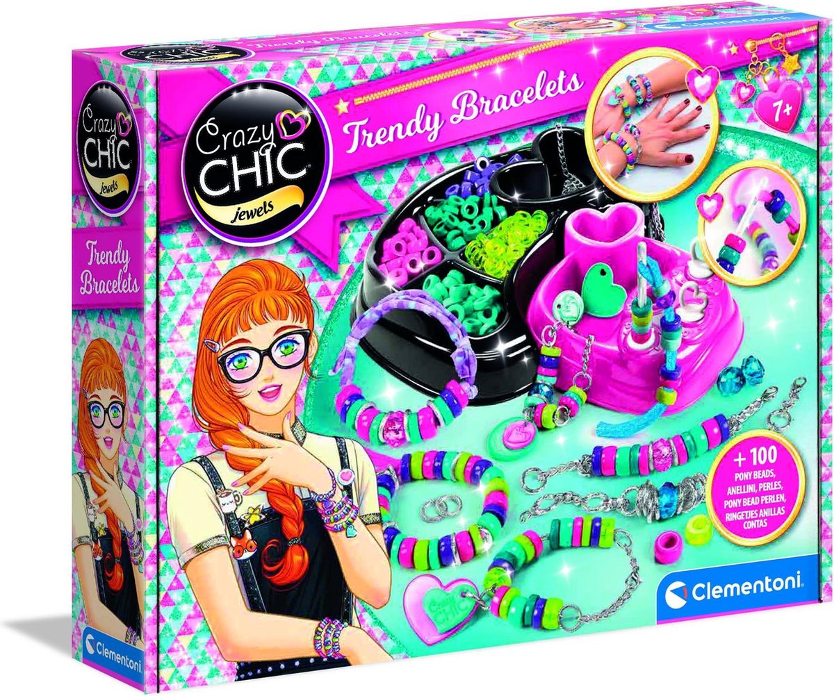 Clementoni Crazy Chic armbanden maken multcolor 100 delig