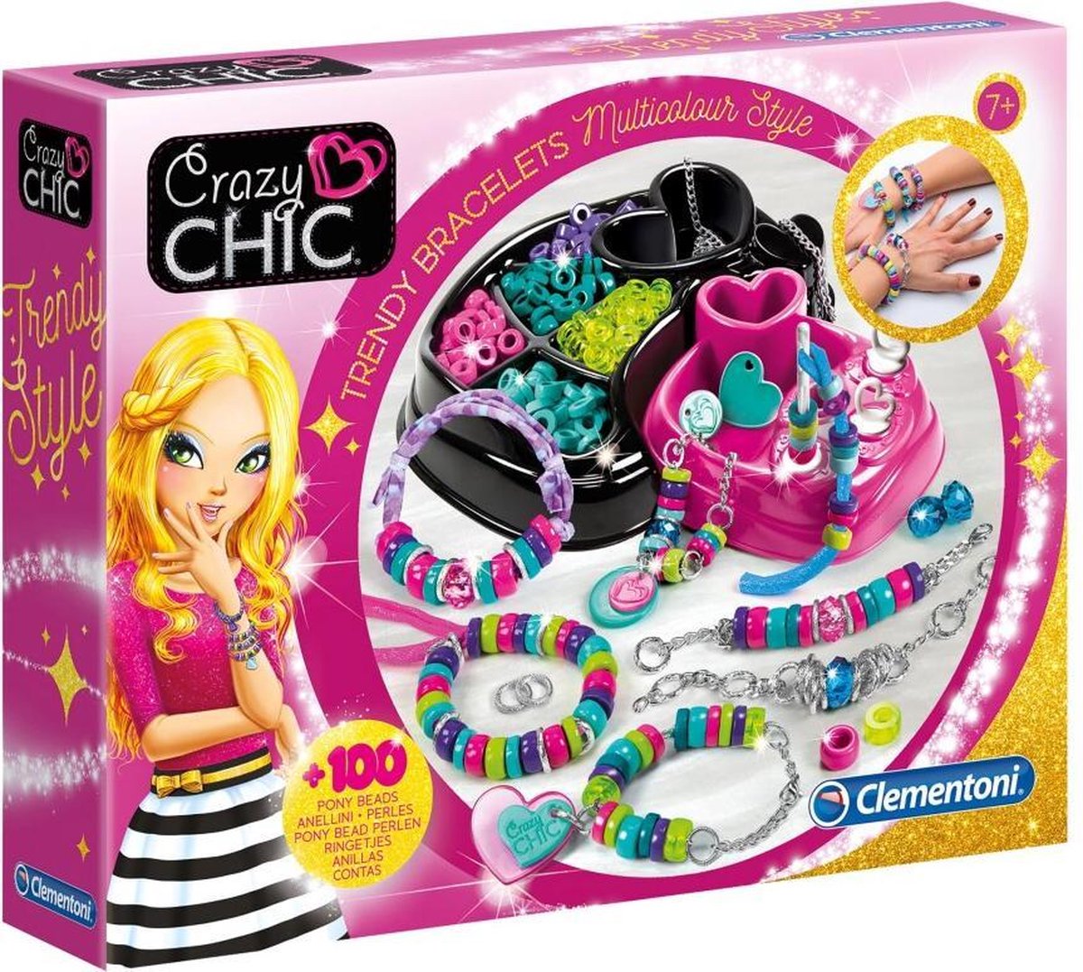 Clementoni Crazy Chic armbanden maken multcolor 100 delig