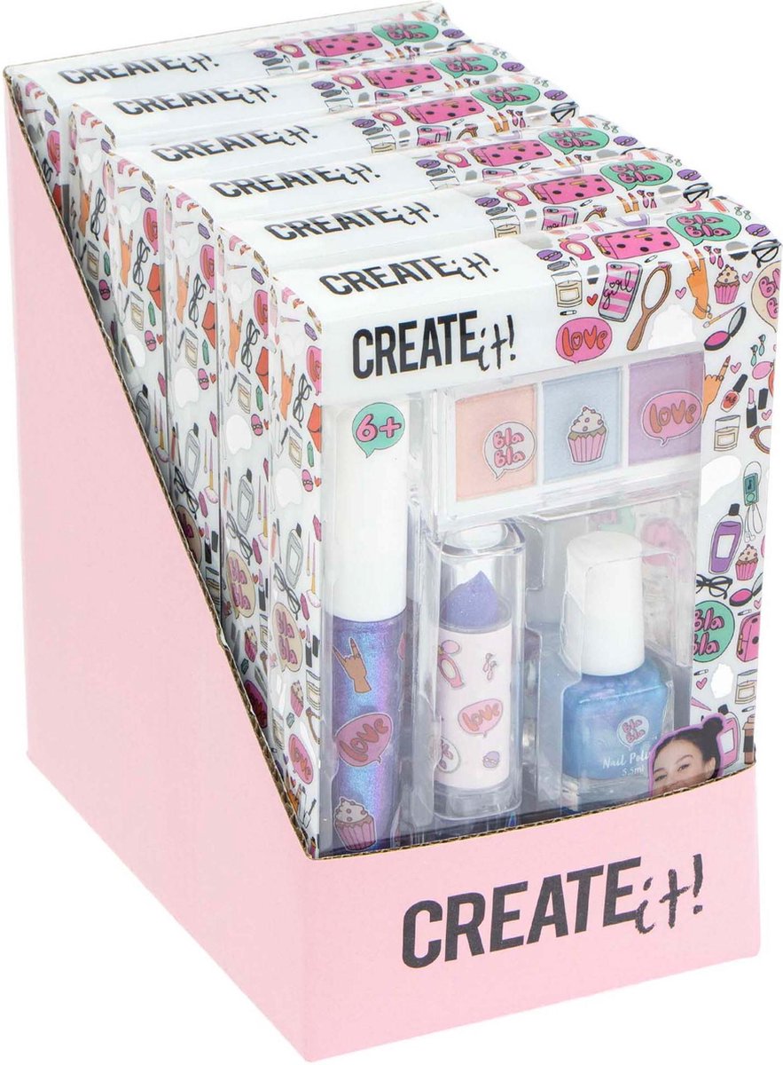 Create it! make up set Holographic meisjes 4 delig