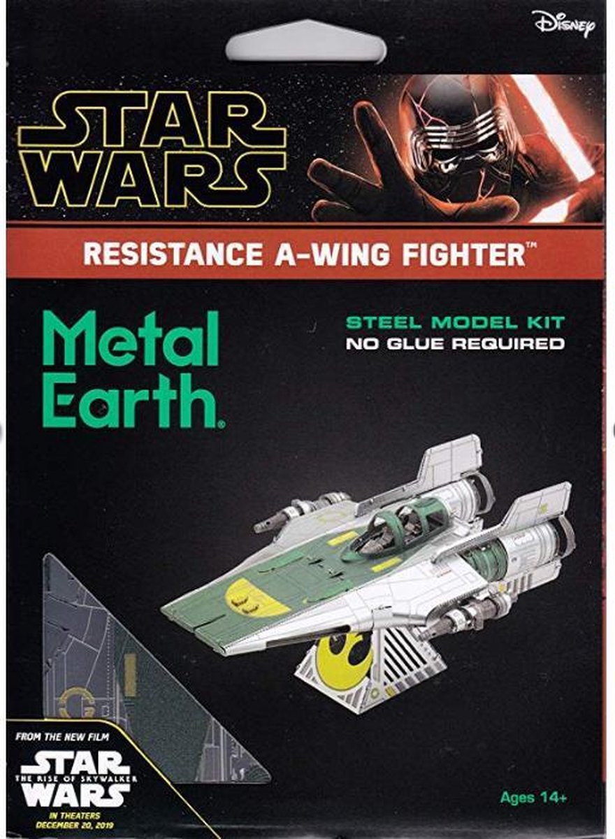 Metal Earth bouwpakket Star Wars Resistance A Wing Fighter