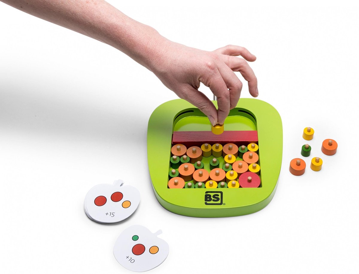 BS Toys behendigheidsspel appels plukken 64 delig