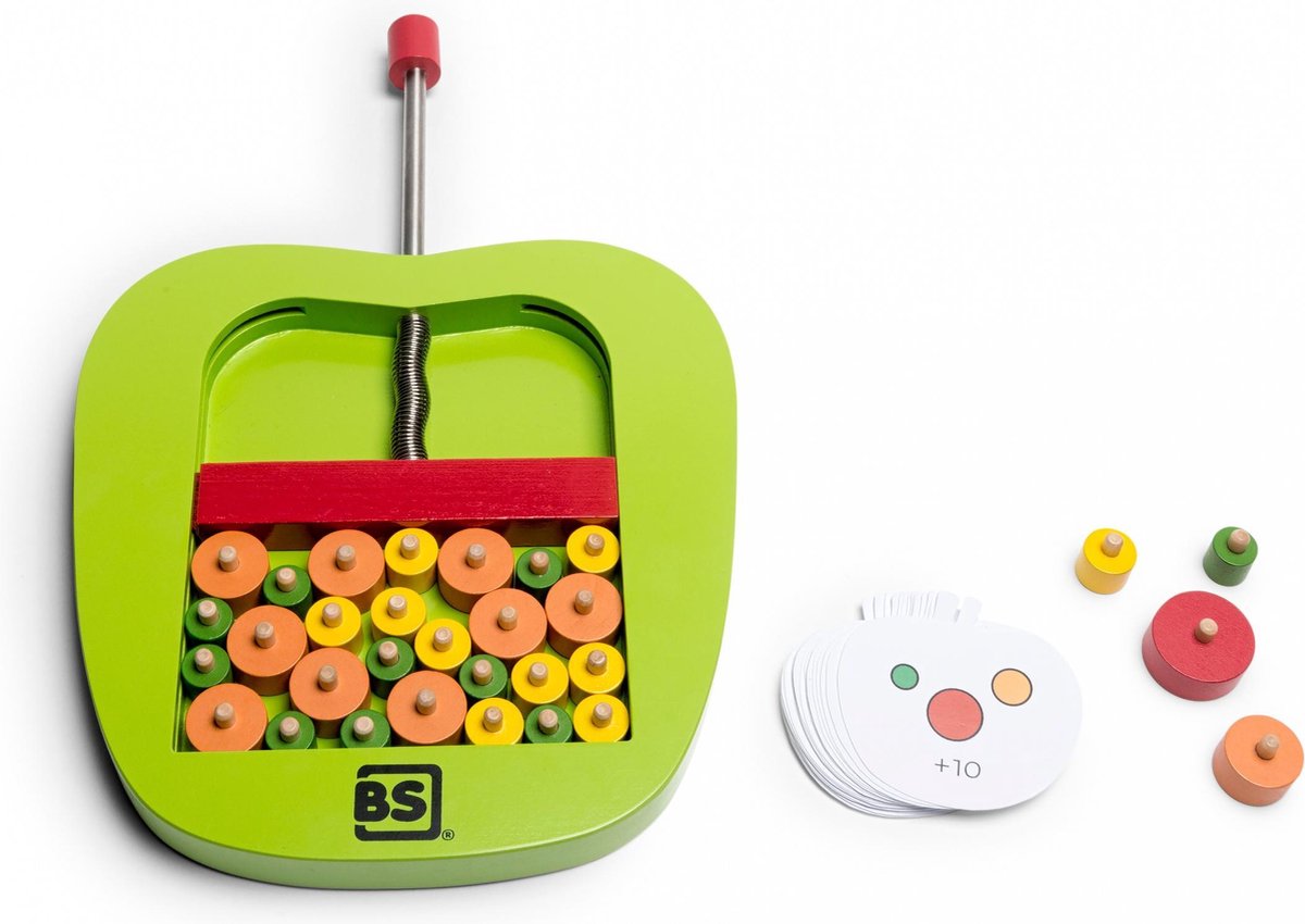 BS Toys behendigheidsspel appels plukken 64 delig