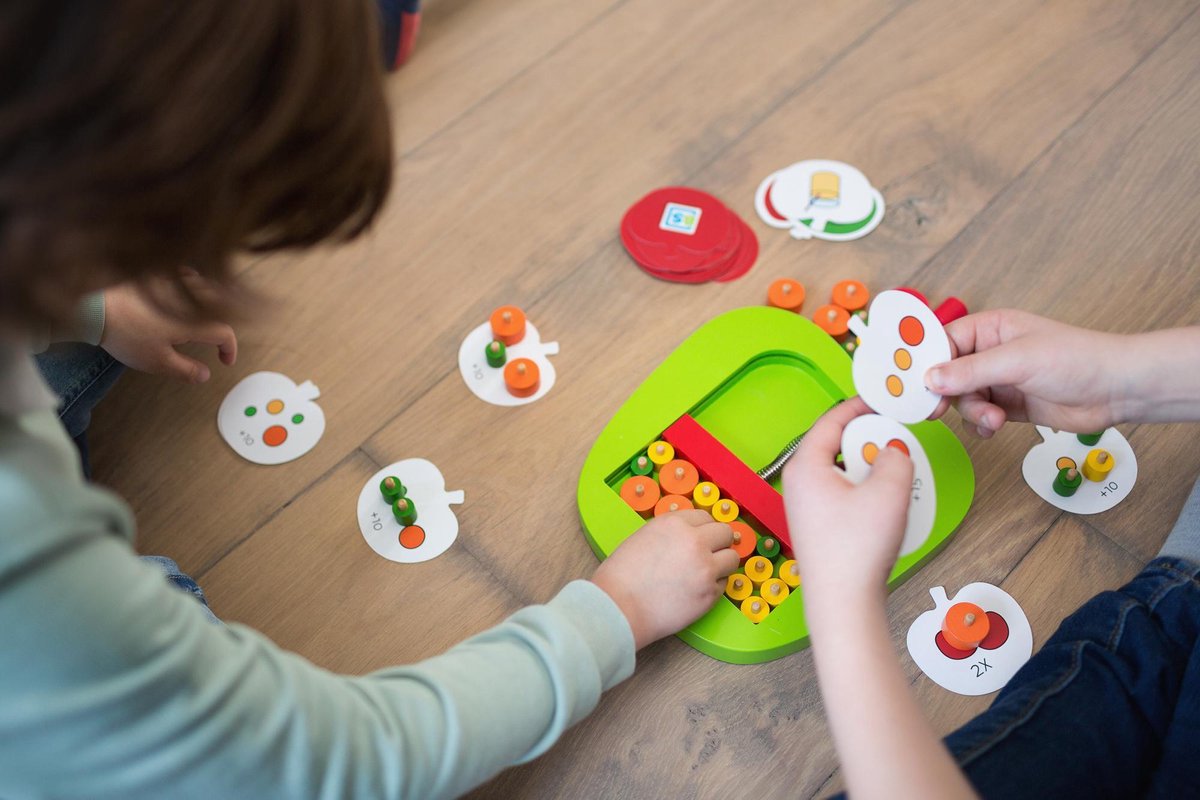 BS Toys behendigheidsspel appels plukken 64 delig