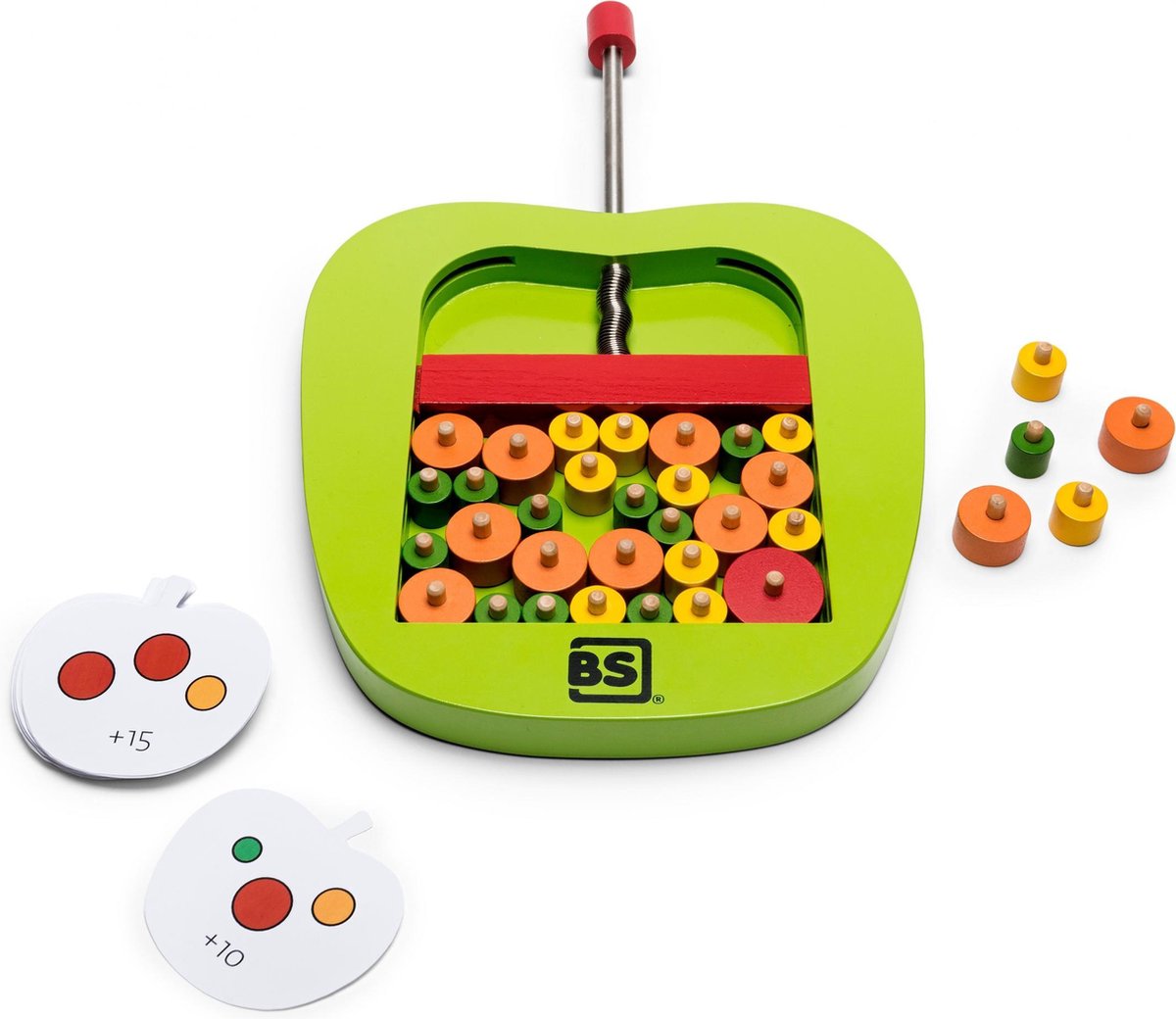 BS Toys behendigheidsspel appels plukken 64 delig