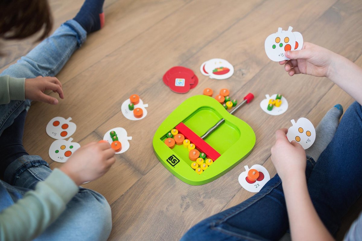 BS Toys behendigheidsspel appels plukken 64 delig