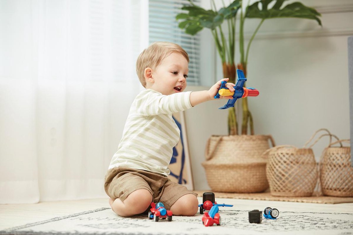 Stick-O Stick O magnetische bouwset City voertuigen 16 delig multicolor