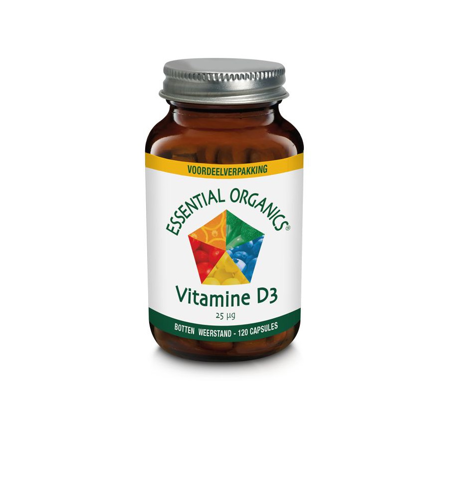 Essential Organics Essential Organ Vitamine D2 25 mcg 120 capsules