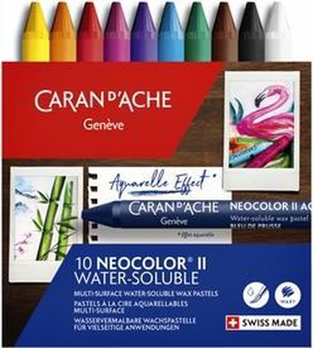 Caran d&apos;Ache waskrijt Neocolor II multicolor 10 stuks
