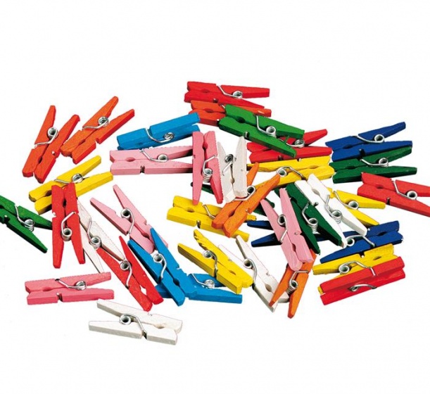 Feestbazaar Haza Original miniwasknijperset 20 delig 2,5 cm multicolor