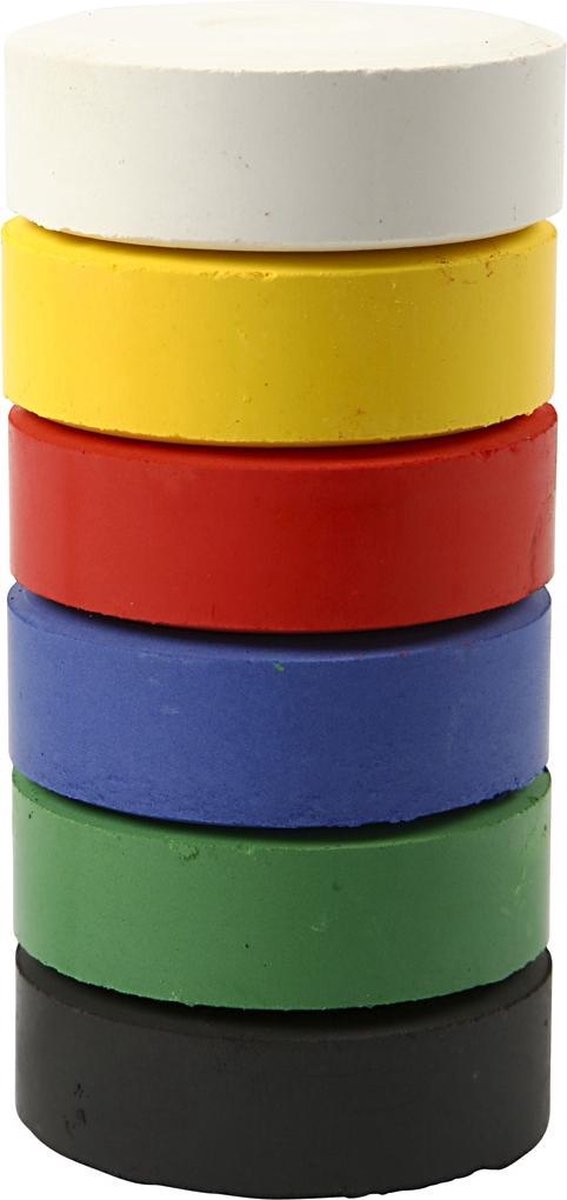 Colortime Waterverf navulling 6 primaire kleuren 19 x 57 mm