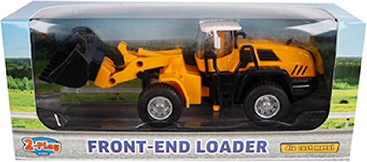 Top1Toys 2 Play shovel pull back 16 cm - Geel