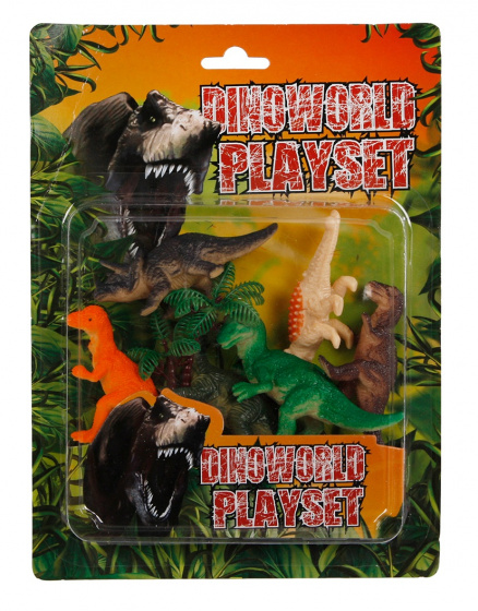 Dino World speelset dinosaurussen 8 cm 7 delig
