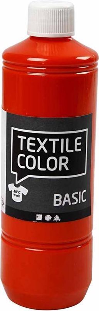 Creotime textielverf Basic 500ml - Oranje