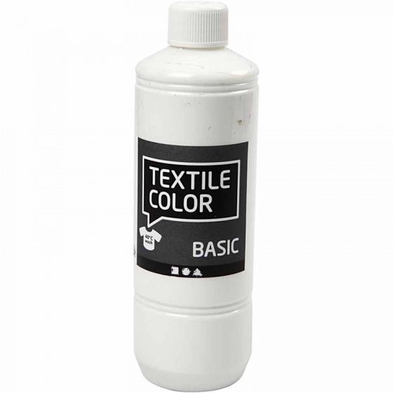 Creotime textielverf Basic 500ml - Wit