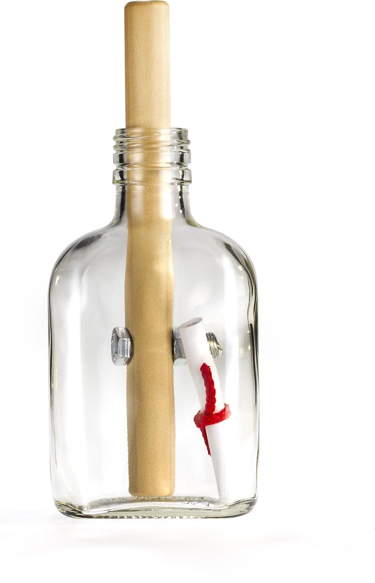 Eureka 3D Puzzle breinbreker Message in a Bottle 12 x 21 cm glas