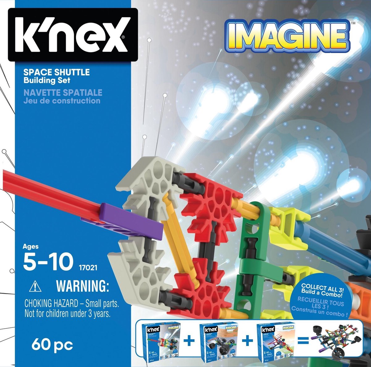 K'NEX K'NEX bouwset Ruimteschip junior 15,2 x 5,1 cm 60 stukjes