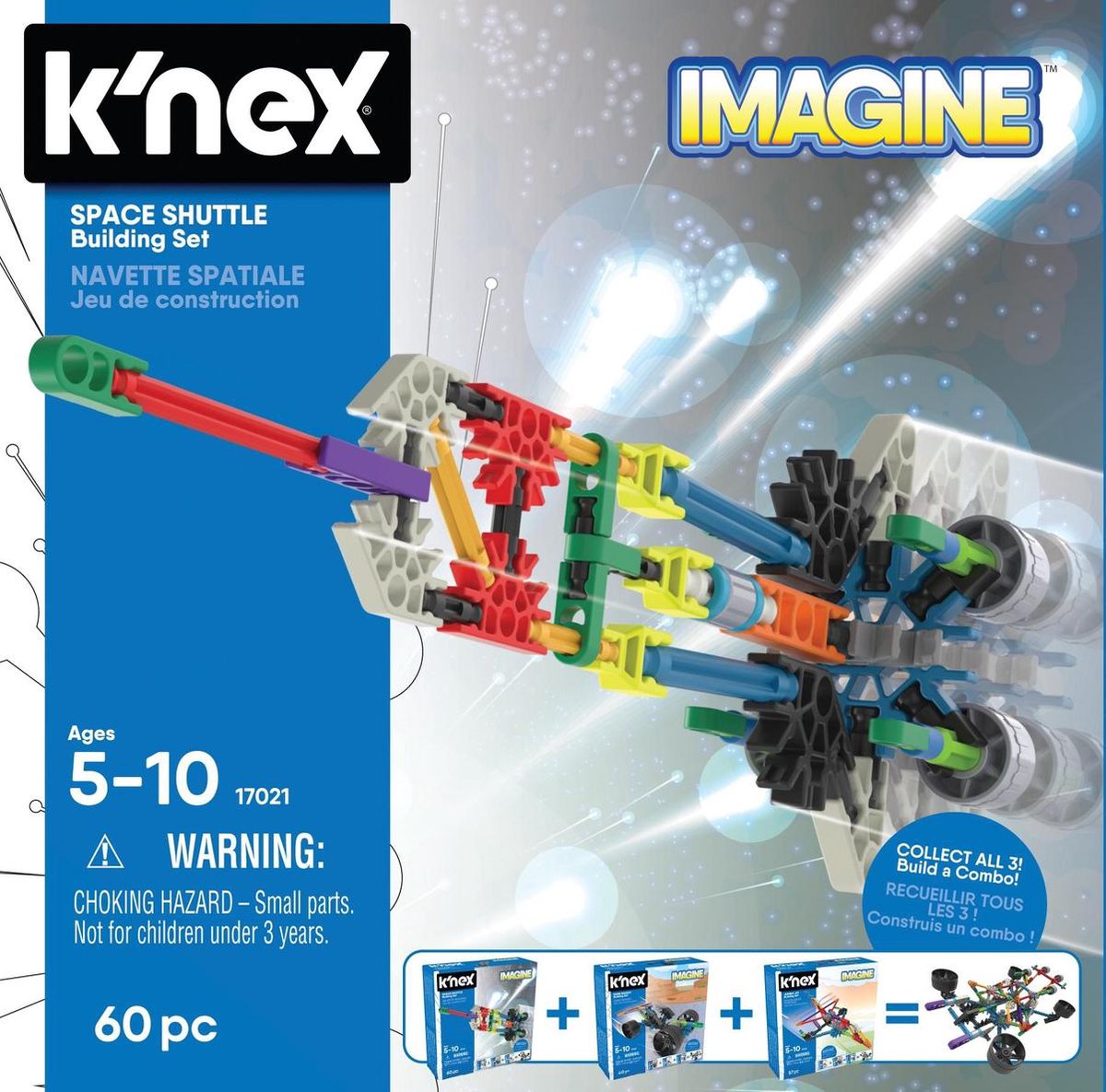 K'NEX K'NEX bouwset Ruimteschip junior 15,2 x 5,1 cm 60 stukjes