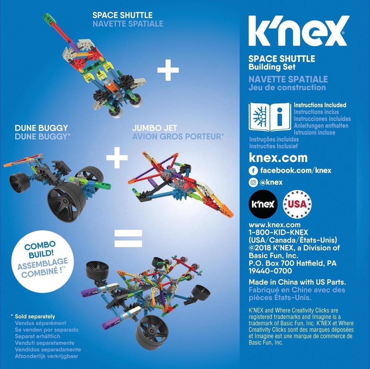 K'NEX K'NEX bouwset Ruimteschip junior 15,2 x 5,1 cm 60 stukjes