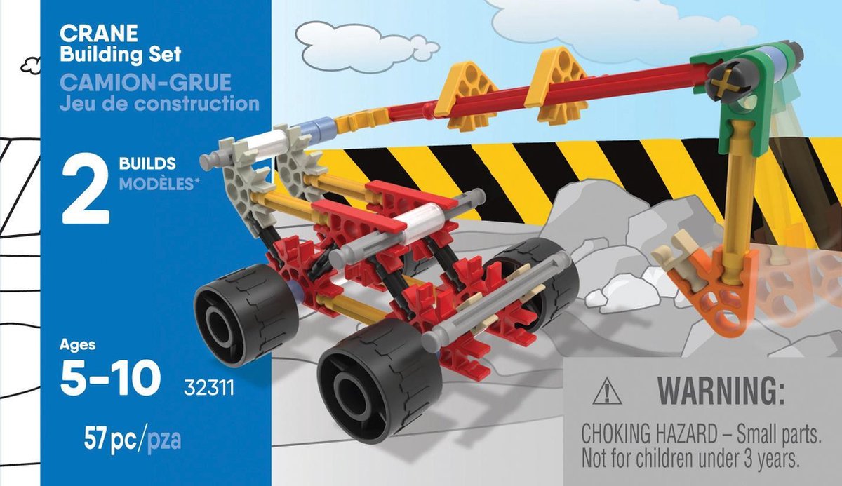 K'NEX K'NEX bouwset Kraan junior 12,4 x 9,6 cm 57 stukjes