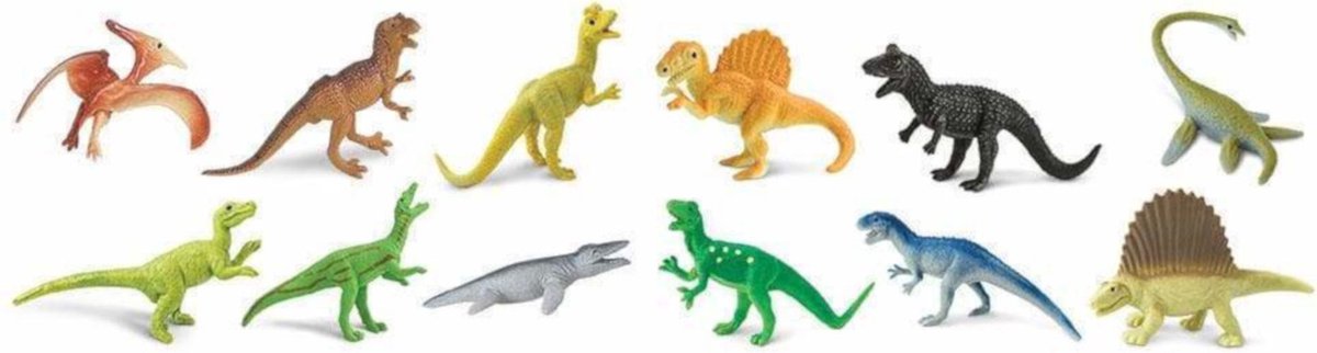 Safari speelfigurenset Carnivorous Dinos junior 12 delig