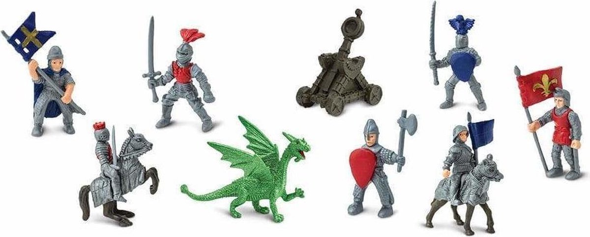 Safari speelfigurenset Knights & Dragons junior 11 delig