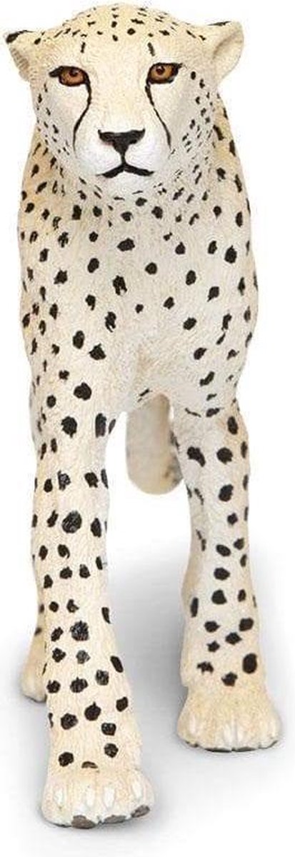 Safari wilde dieren Jachtluipaard junior 20 cm lichtbruin/zwart