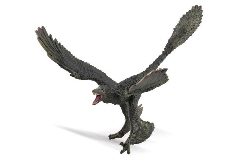Collecta dinosaurus Microraptor junior 20 cm rubber donkergroen