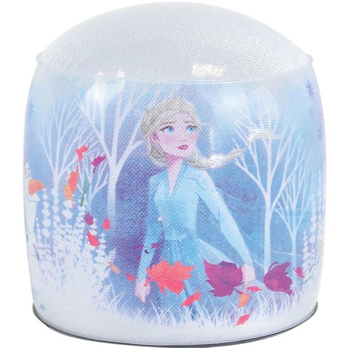Disney Frozen opblaasbare lamp meisjes 15 x 13 cm wit/multicolor