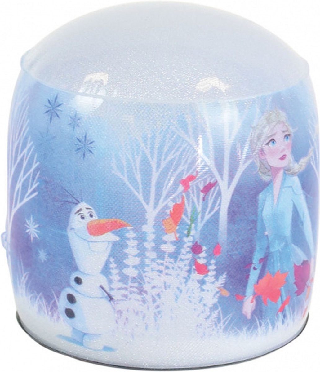 Disney Frozen opblaasbare lamp meisjes 15 x 13 cm wit/multicolor