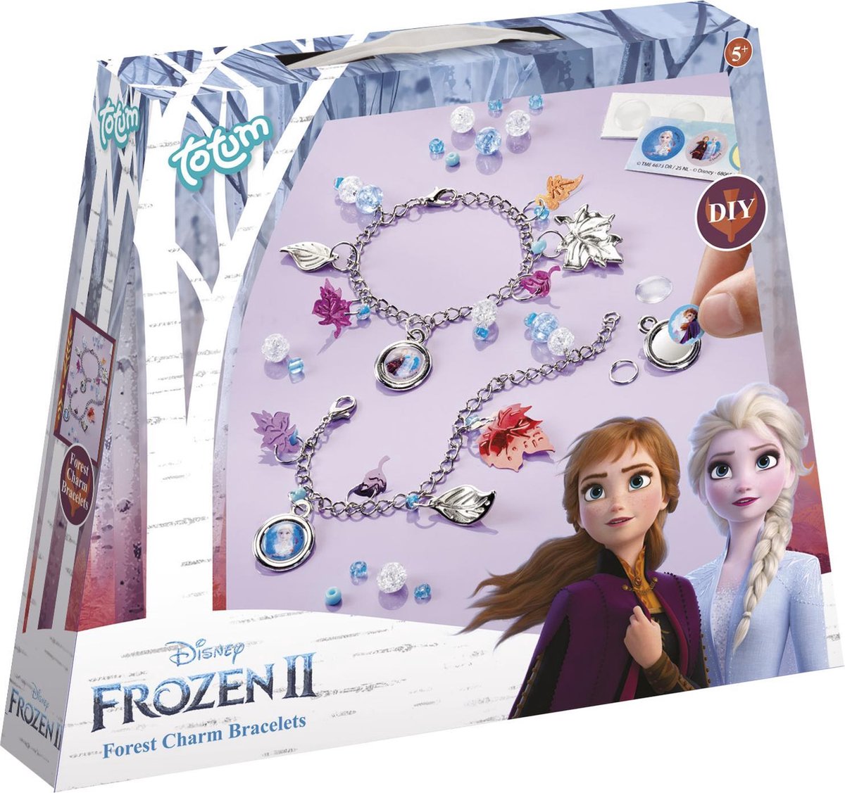 Totum sieradenbox Frozen 2 Forest charm 6 delig - Blauw