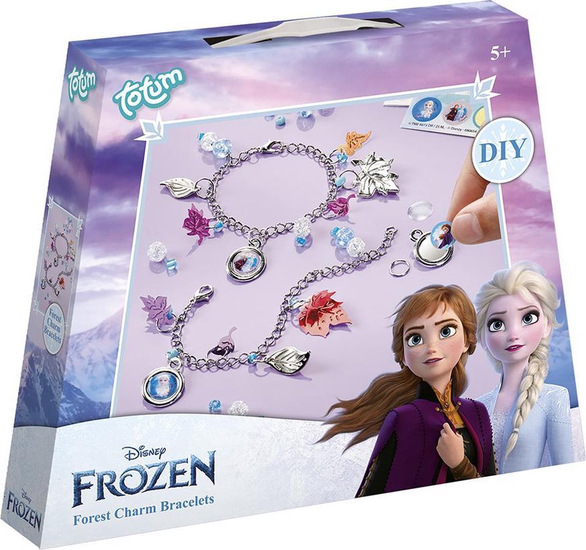 Totum sieradenbox Frozen 2 Forest charm 6 delig - Blauw