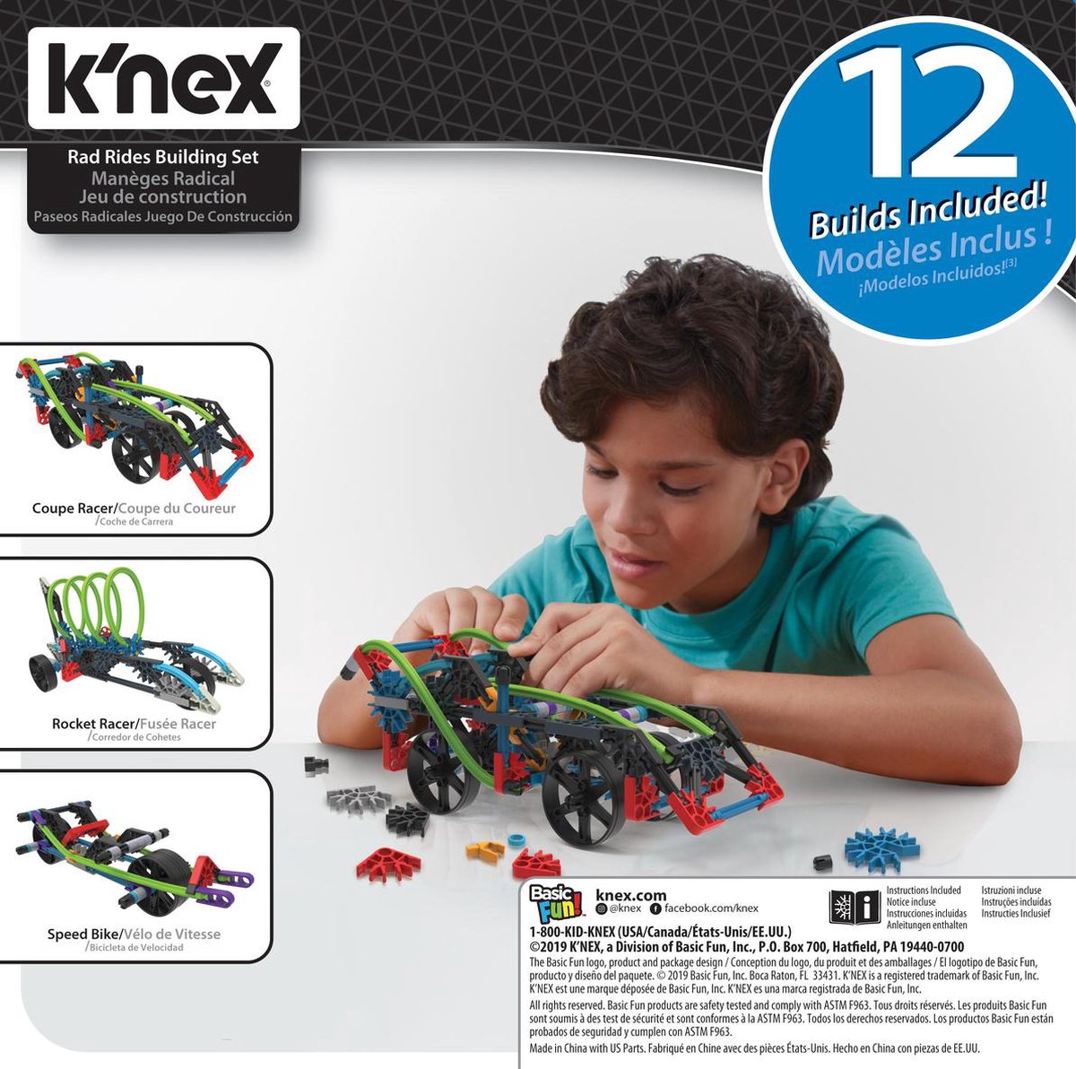 K'NEX K&apos;NEX bouwset Stoere Auto&apos;s jongens 22,9 x 5,1 cm 206 stukjes