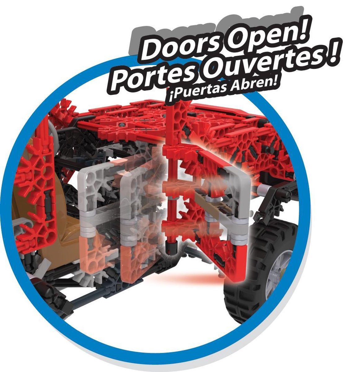 K'NEX K'NEX bouwset Jeep jongens 40,6 x 30,5 cm 682 stukjes - Rood