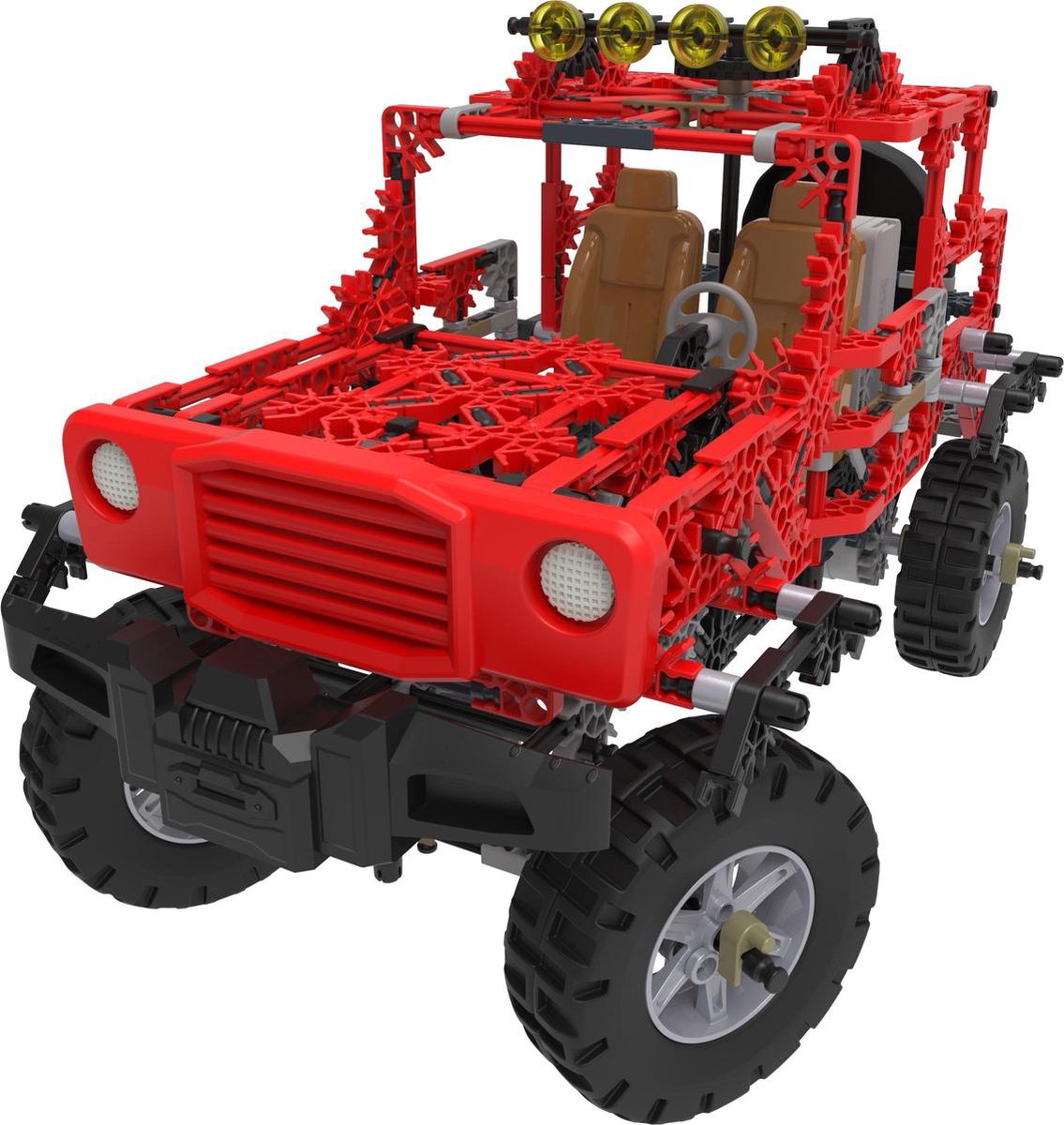 K'NEX K'NEX bouwset Jeep jongens 40,6 x 30,5 cm 682 stukjes - Rood
