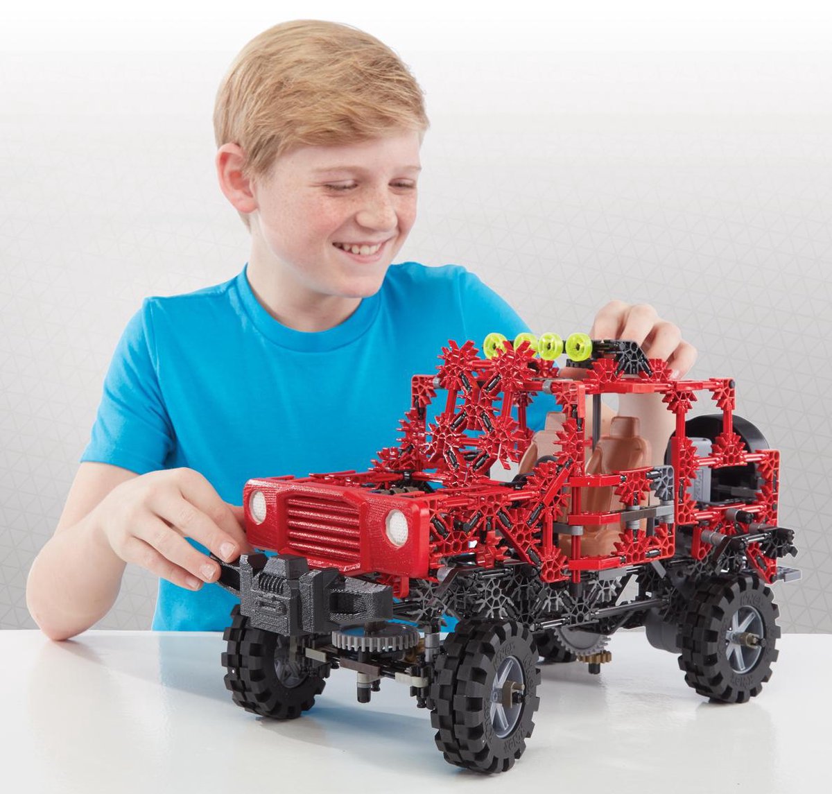 K'NEX K'NEX bouwset Jeep jongens 40,6 x 30,5 cm 682 stukjes - Rood