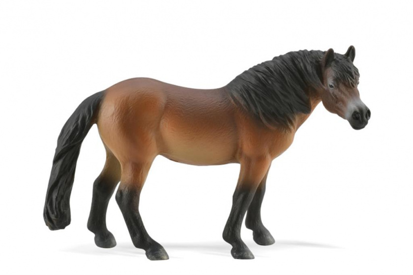 Collecta boerderij Exmoor pony 11 cm junior rubber - Bruin