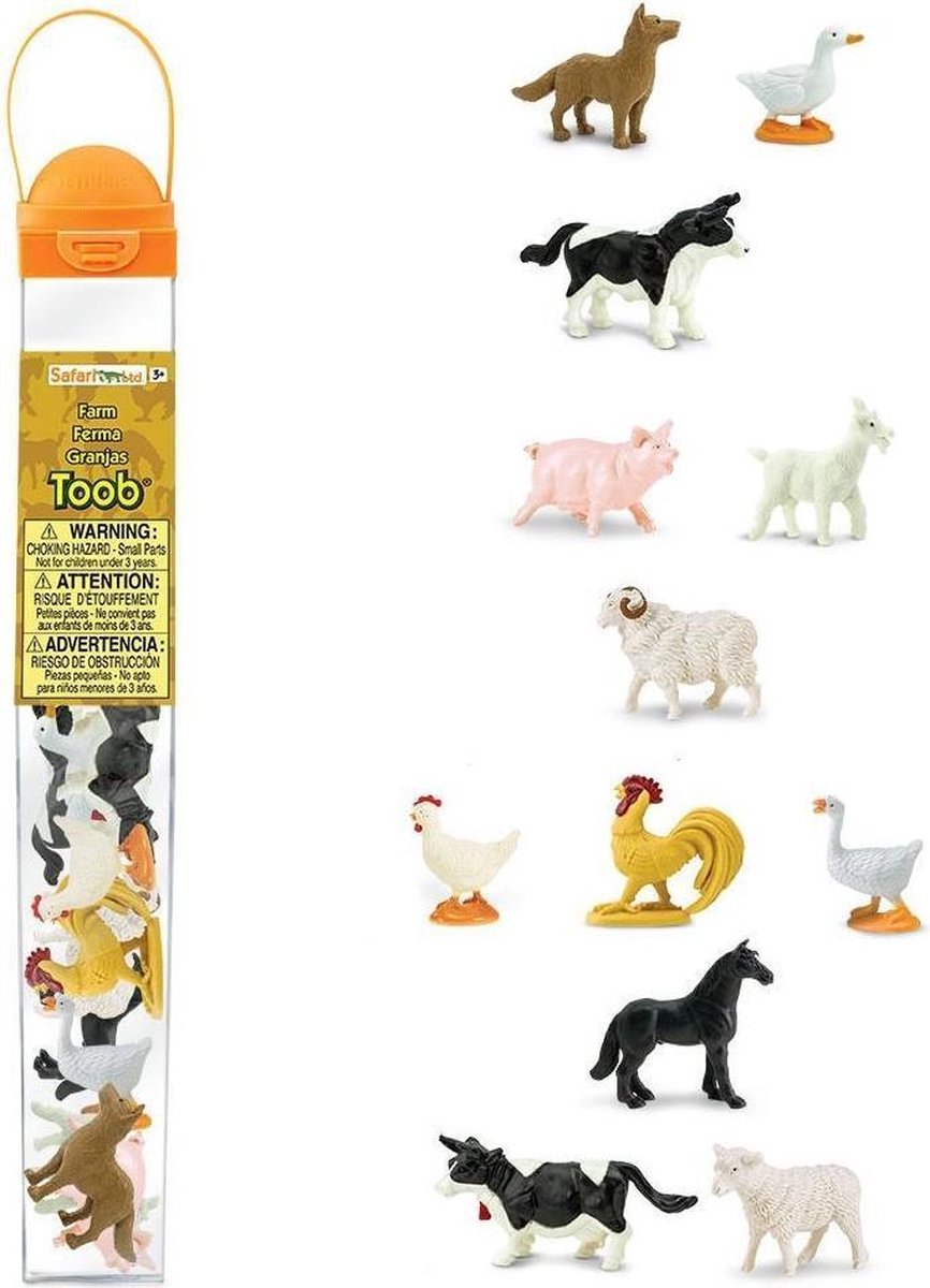 Safari speelfigurenset Farm junior 12 delig